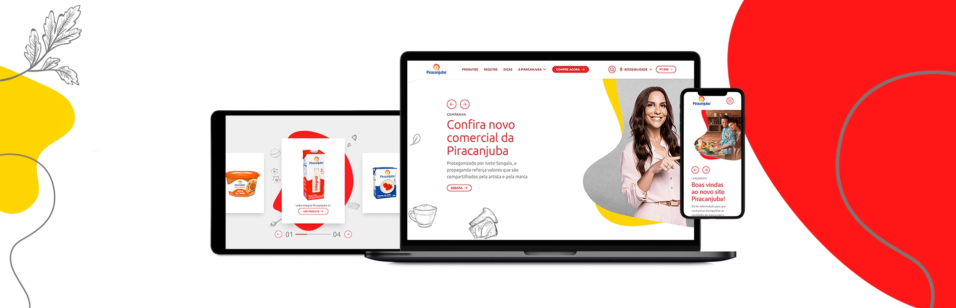 Website for the 3rd largest dairy industry in Brazil