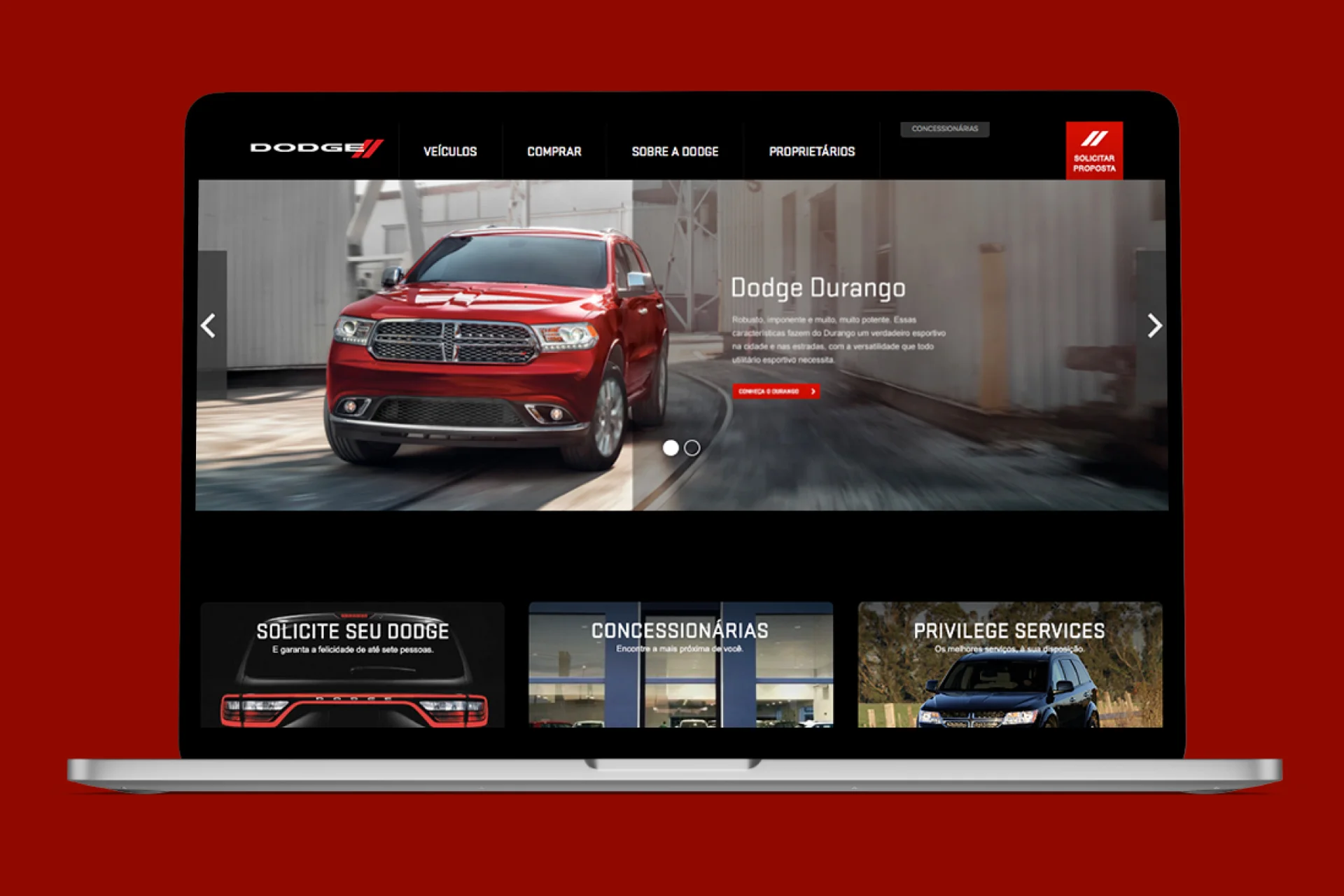 FCA, Website Dodge