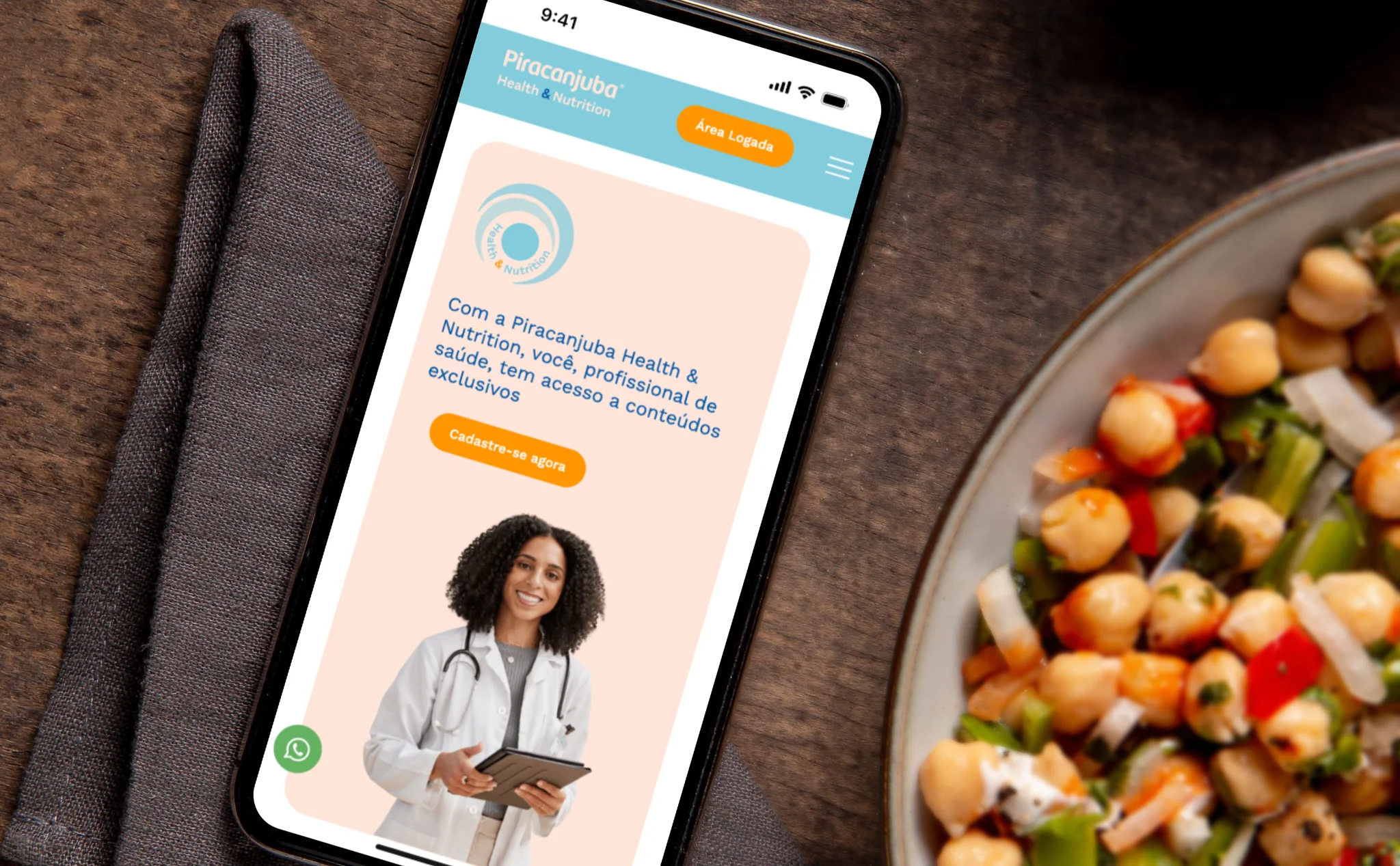 Site Institucional: Piracanjuba Health & Nutrition