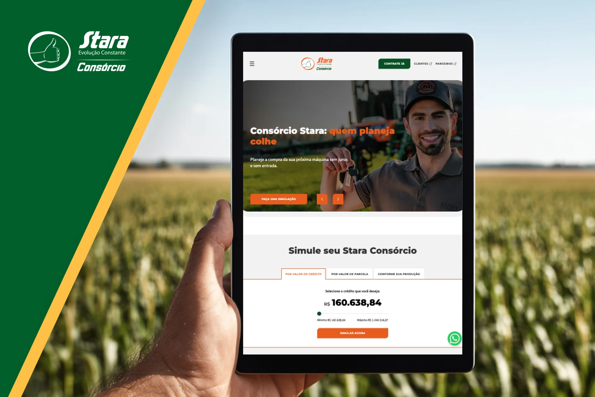 Case: Stara Consórcio - Site Institucional