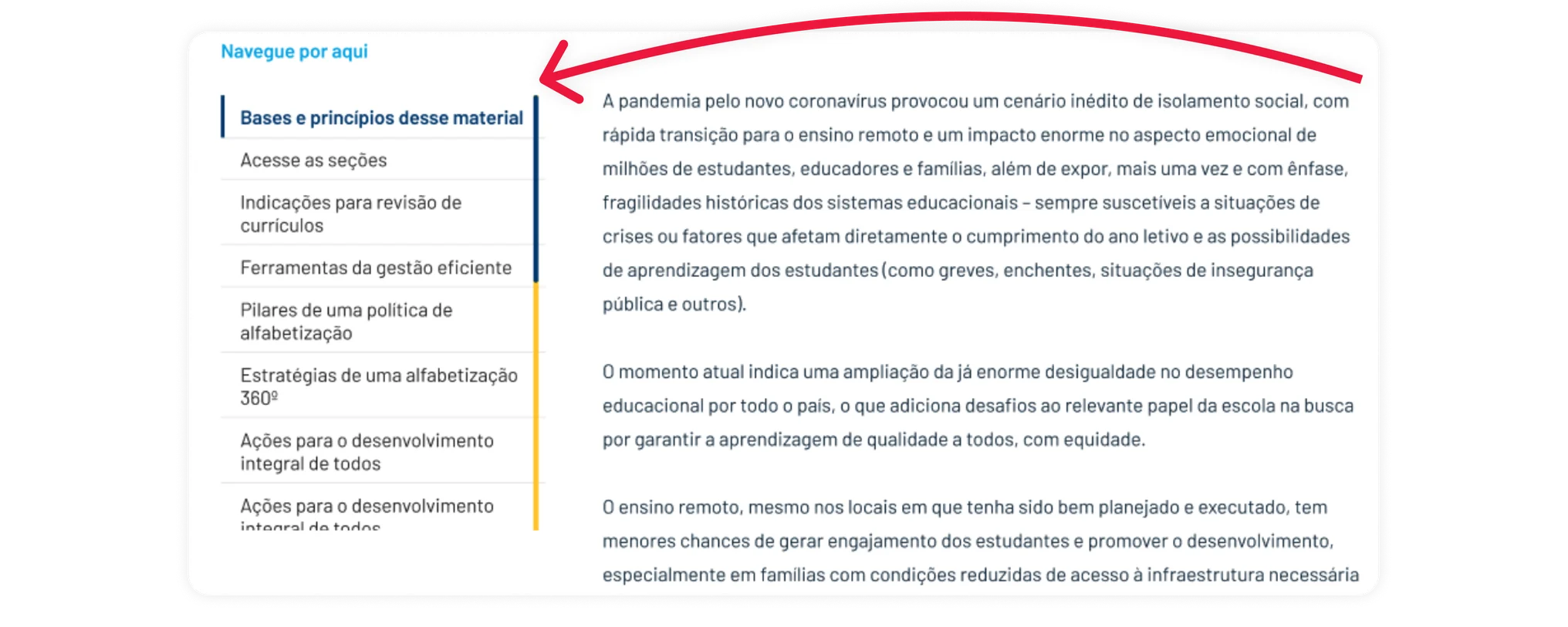 Case: Instituto Ayrton Senna | Segunda versão do componente