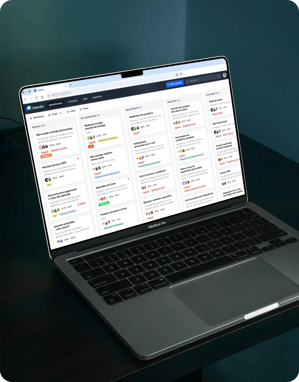 Plataforma de Atendimento Omnichannel integrada ao Whatasapp e CRM com uso de Inteligência Artificial (IA).