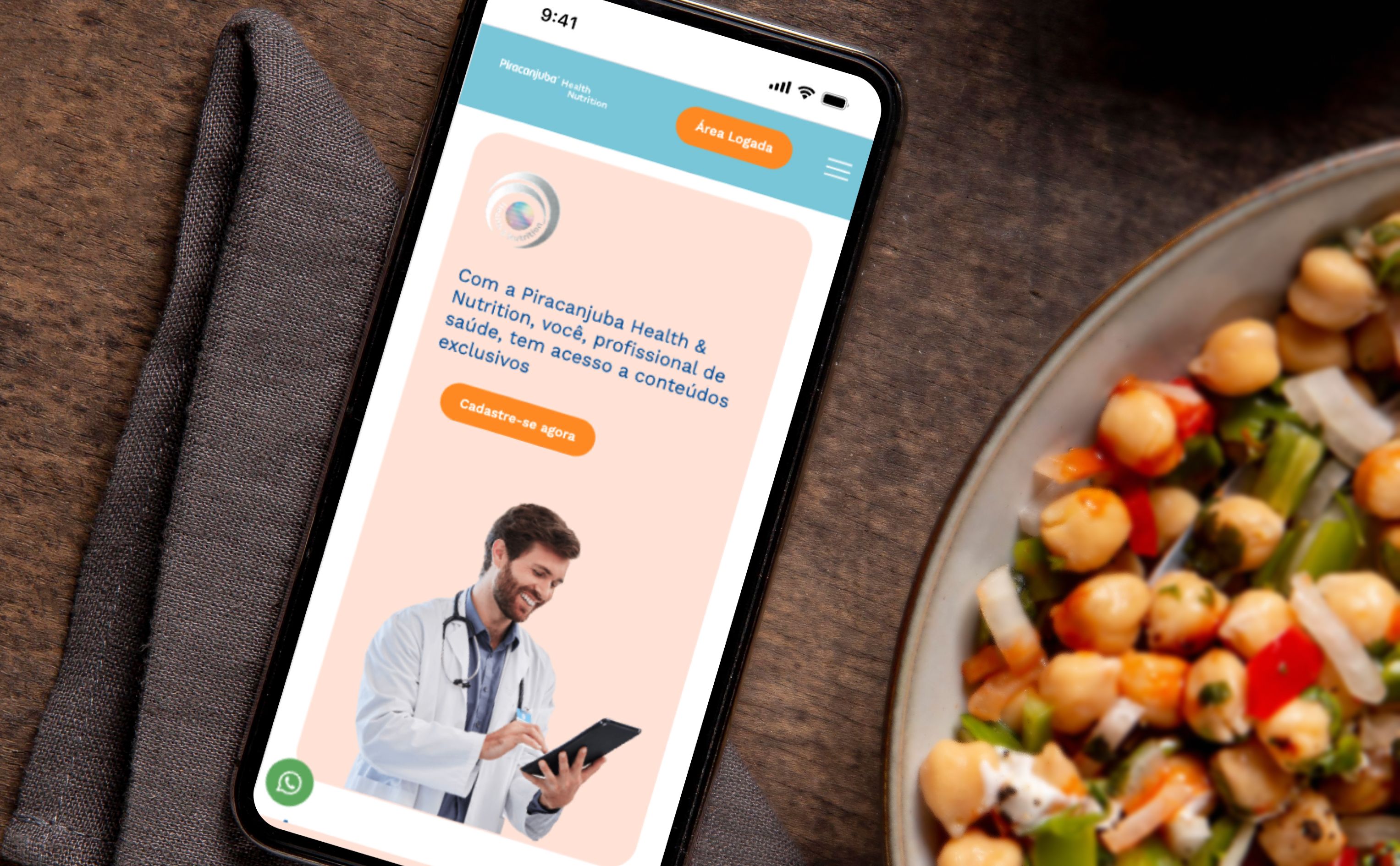 Site Institucional: Piracanjuba Health & Nutrition