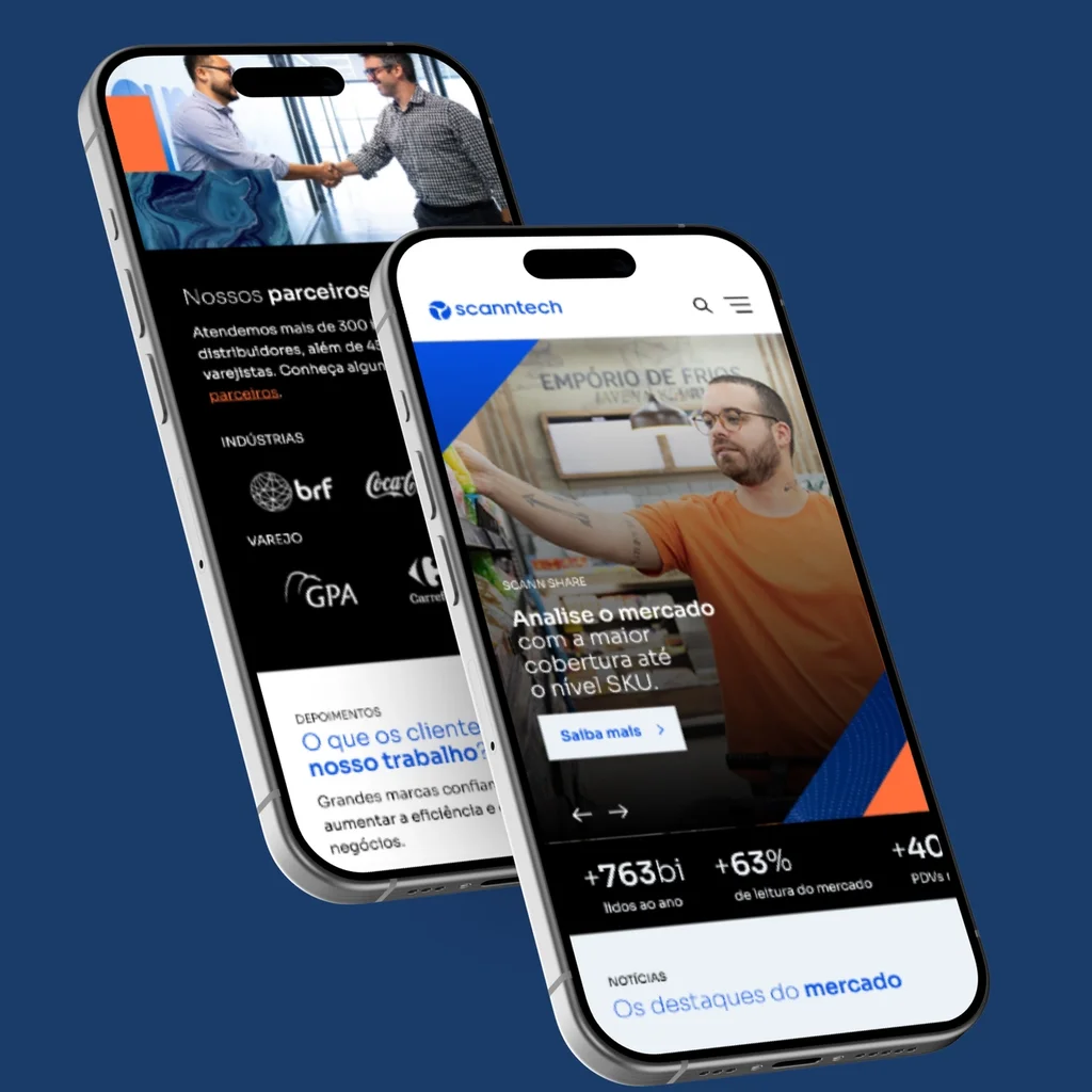 Scanntech Site institucional: case Scanntech | BASE Digital