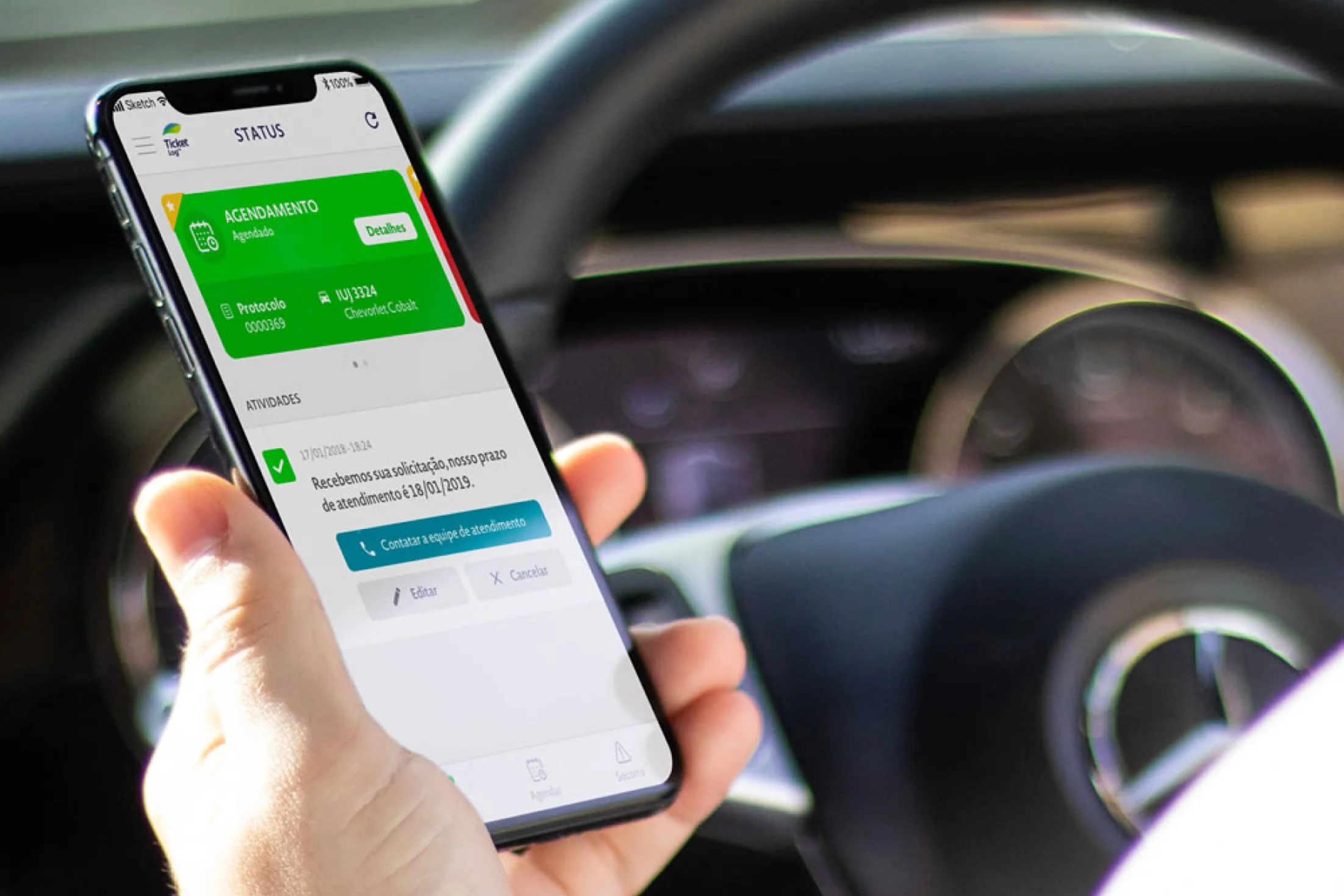 Aplicativo: case Ticket Log Manutenção | BASE Digital