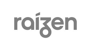 Logo da Raízen, cliente da BASE Digital em plataformas digitais e manutenção para o site institucional.