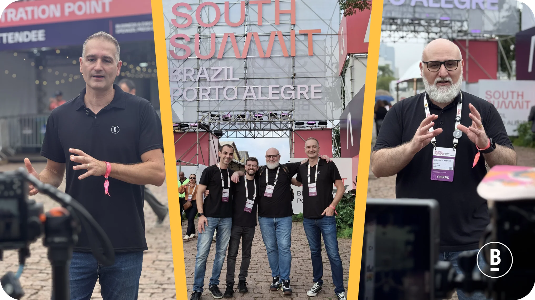 Equipe da BASE Digital e Grano no South Summit Brazil 2026